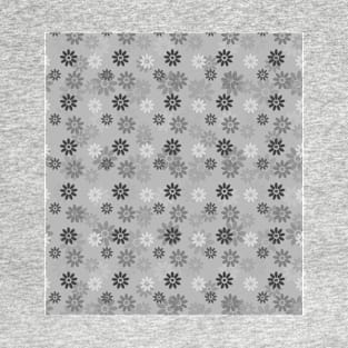 Grey flower pattern design T-Shirt
